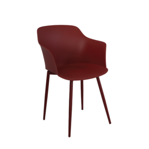 Sabrina Patio|Dining Chair PU Red