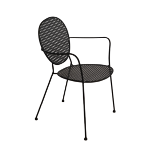 Sabrina Stackable Garden Chair Metal Black