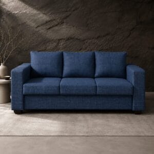 Ashford 3 Seater Sofa in deep blue textured upholstery