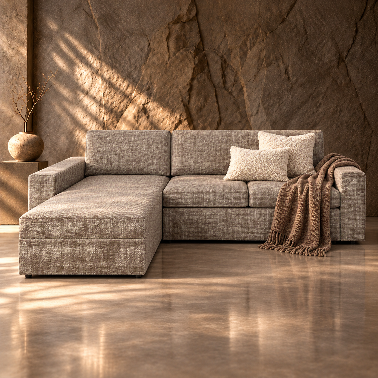 Chiara 2 Piece Daybed Sofa with Built-in Sleeper Couch Closed View Chiara 2-Piece Daybed Sofa with Sleeper Couch