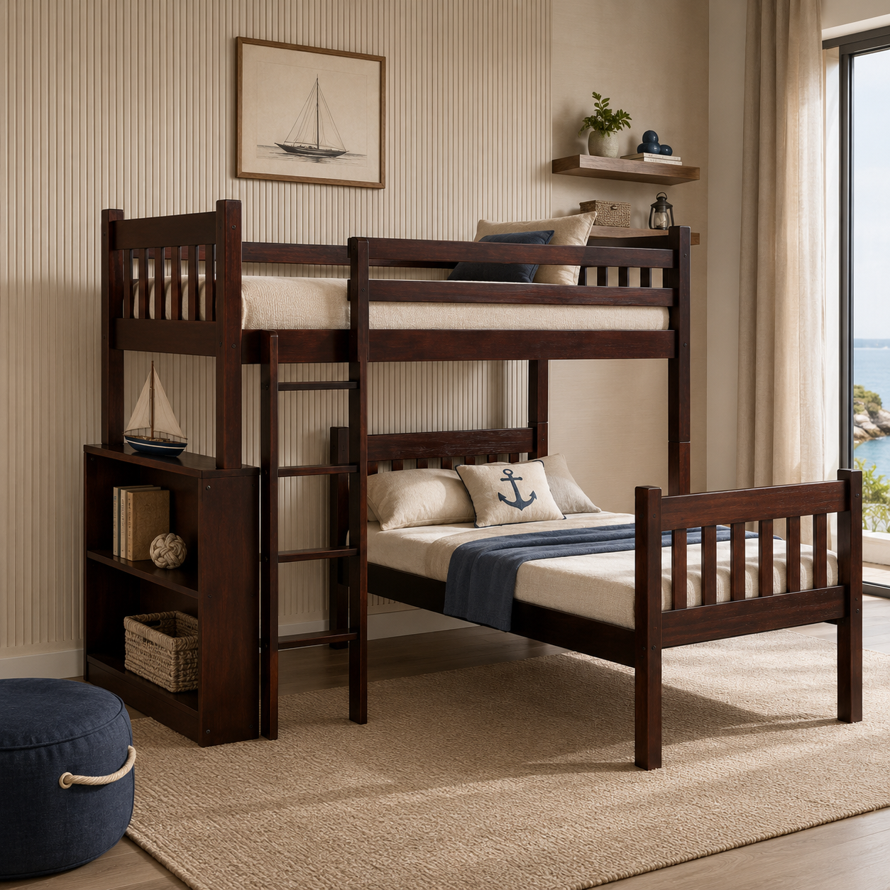 SAM L-SHAPED BUNK BED