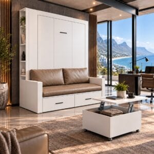 Hypnos Wall Bed with Sofa, Storage & Desk | Space-Saving Wall Bed