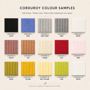 corduroy colour samples