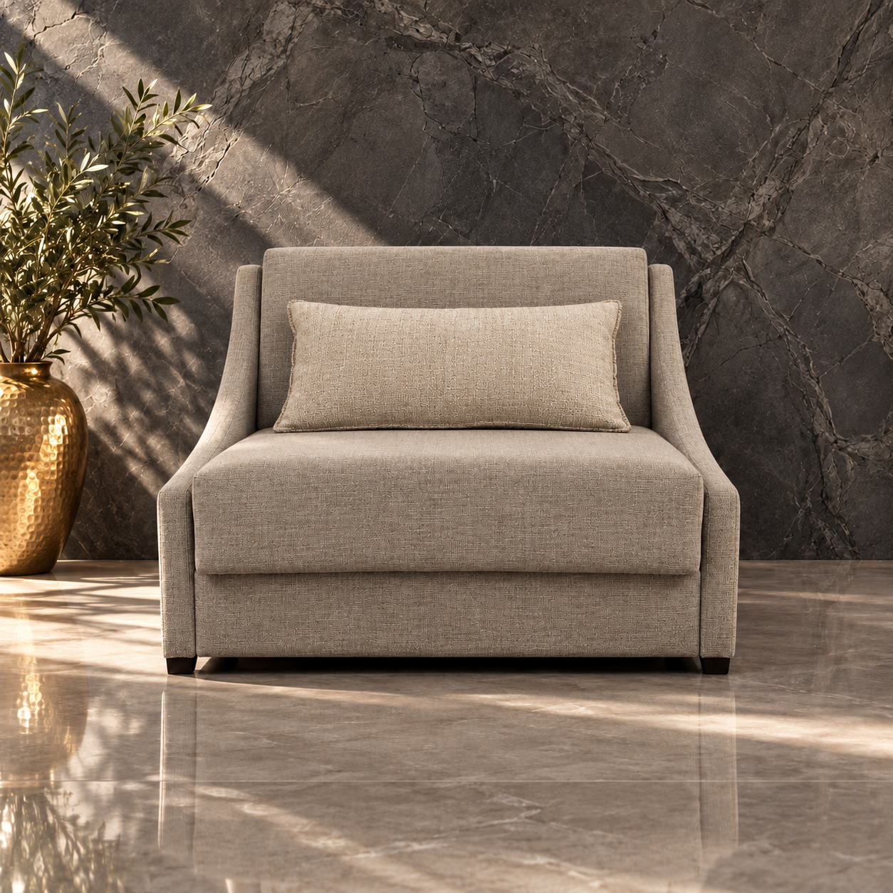 vita sleeper single Vita Single Sleeper Couch – Luxury Sleeper Chair