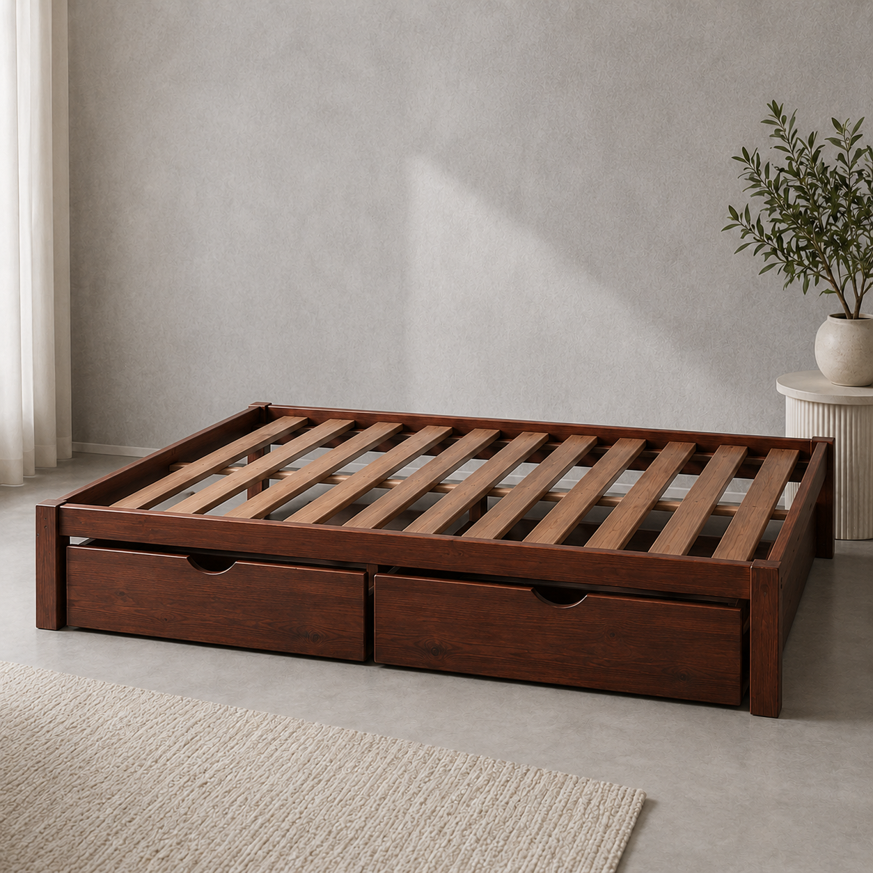 DIVAN STORAGE DRAWERS CHERRY