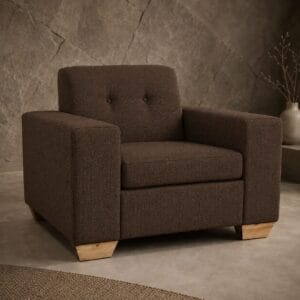 madison 1 seater sofa in a woven fabric