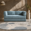 Luca Sleeper Couch in corduroy fabric