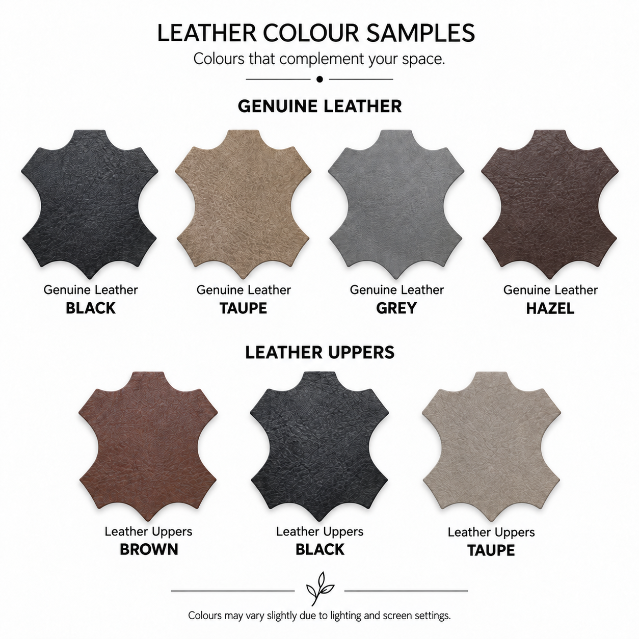 LEATHER COLOUR SAMPLES 2 LEATHER UPPERS-COLOUR-SAMPLES