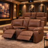 Legacy 2 Division Cinema Recliner – Brown Leather Uppers