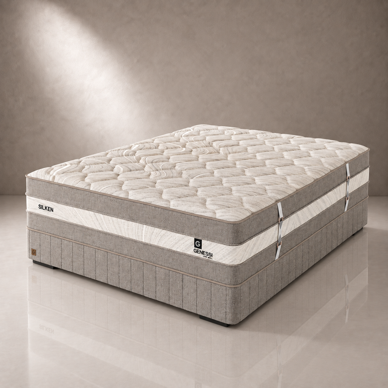 SILKEN SIDE VIEW GENESSI PREMIUM FOAM SILKEN BED SET