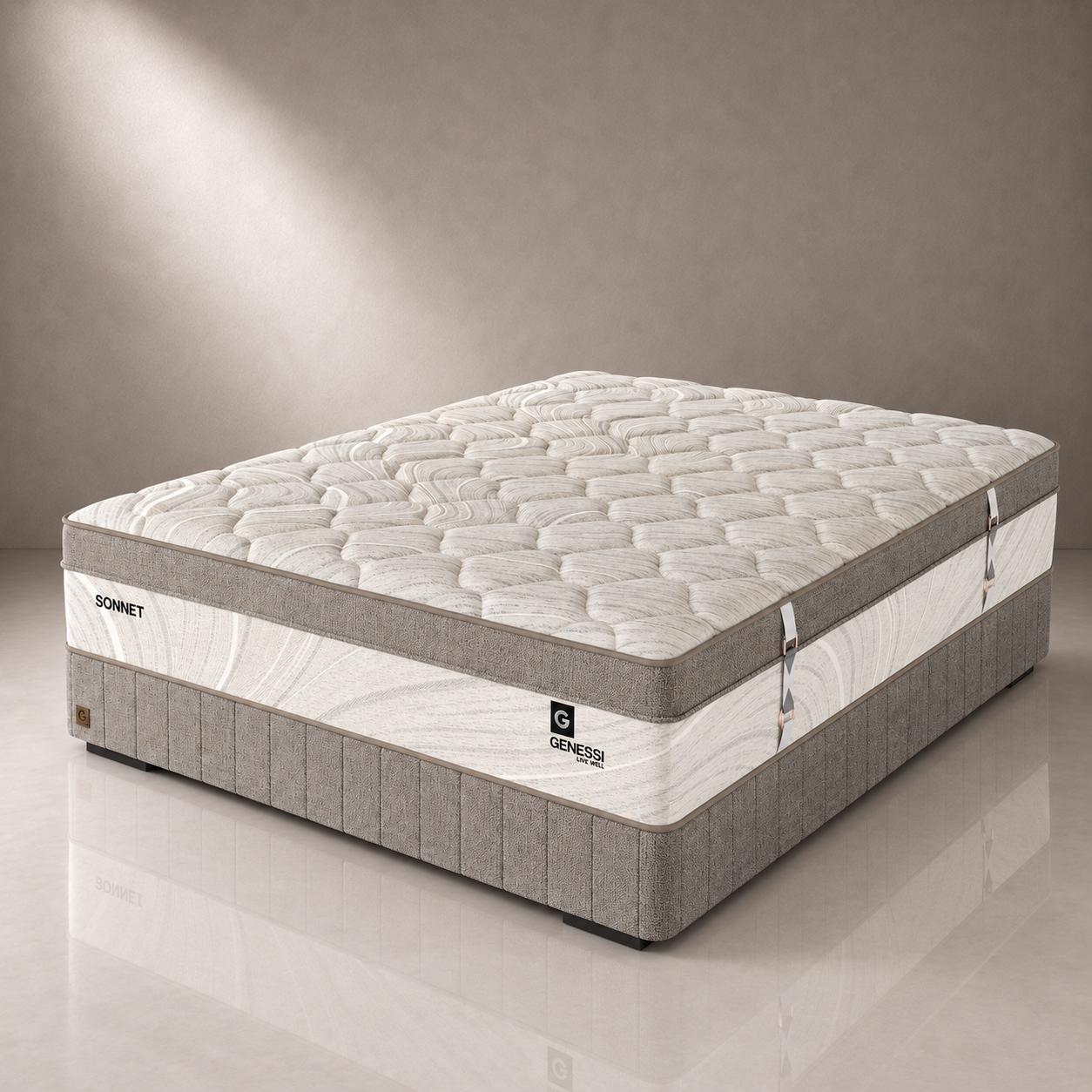 SONNET BED SET SIDE VIEW SONNET MATTRESS SIDE VIEW