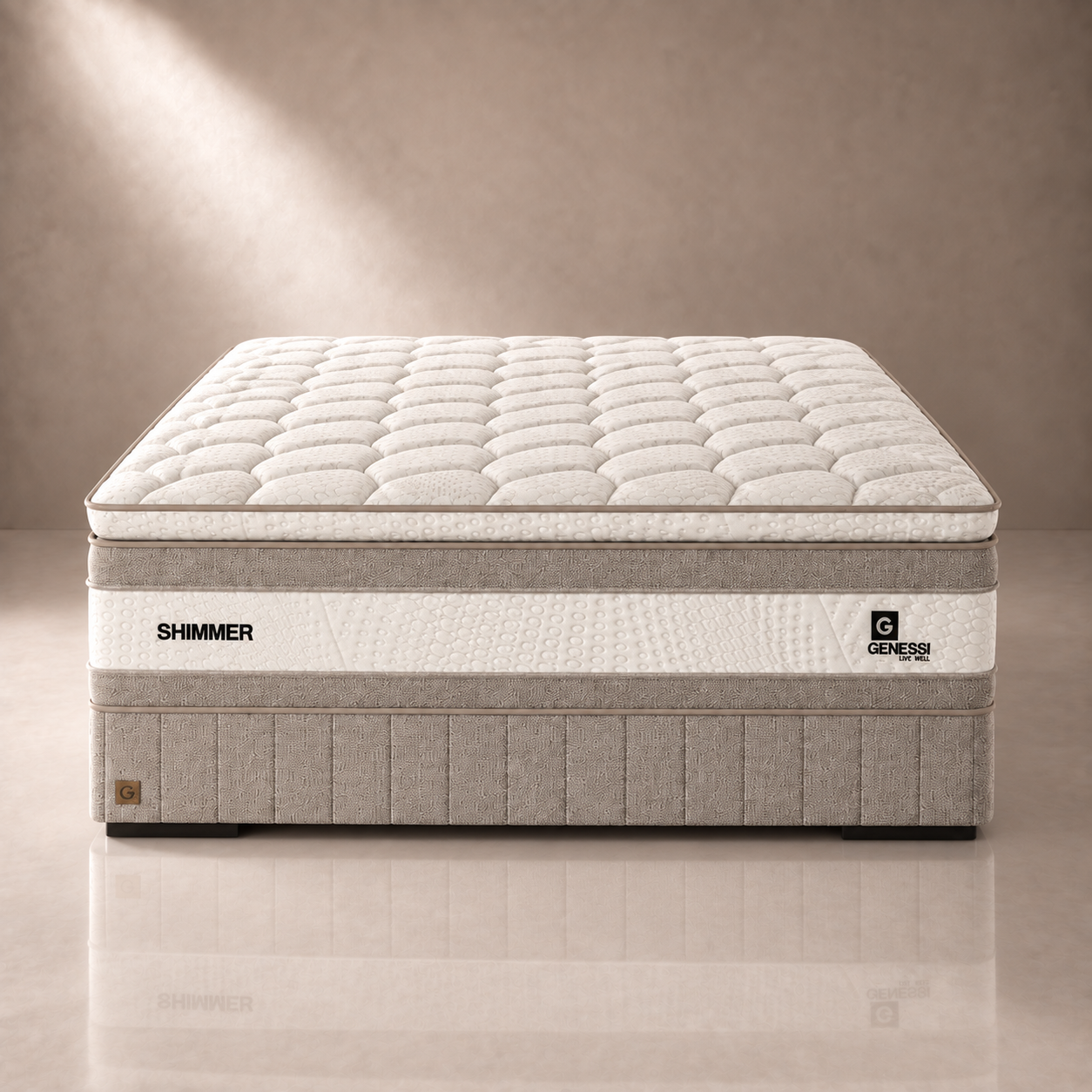 Shimmer Bed Set Front Facing 01 Genessi Shimmer Bed